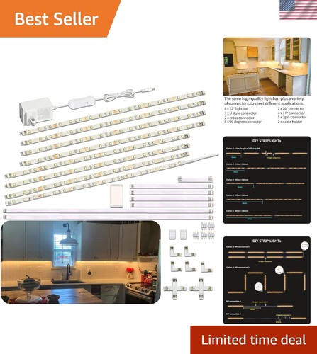 Warm white 8pcs led cabinet - 8pcs,